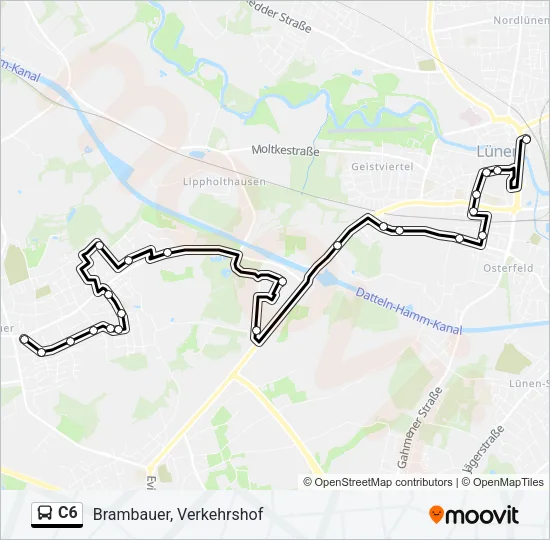 C6 Bus Line Map