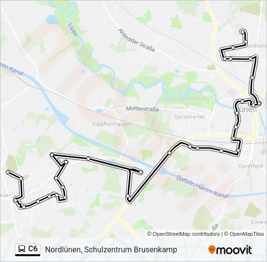 C6 Bus Line Map