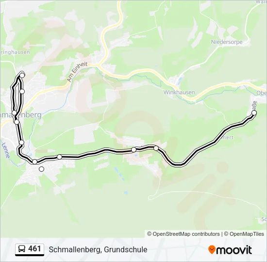 461 Bus Line Map