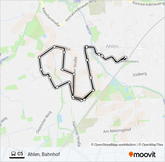 C5 bus Line Map