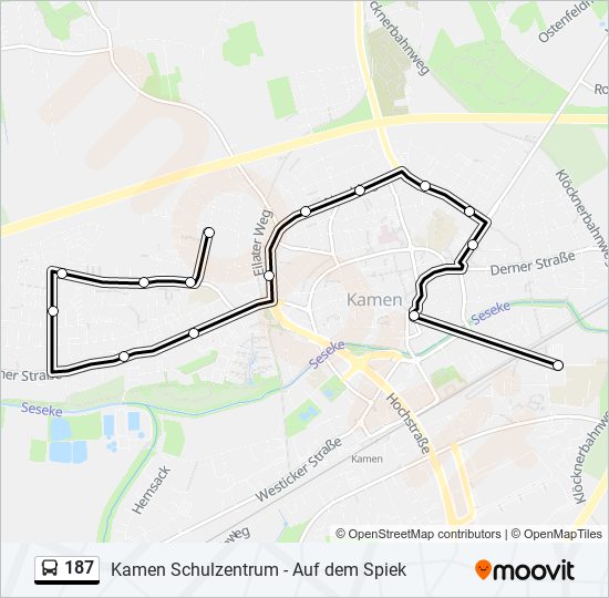 187 Route Schedules, Stops & Maps Kamen, Auf Dem Spiek (Updated)