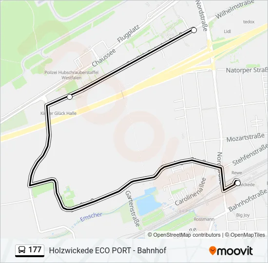 177 Bus Line Map