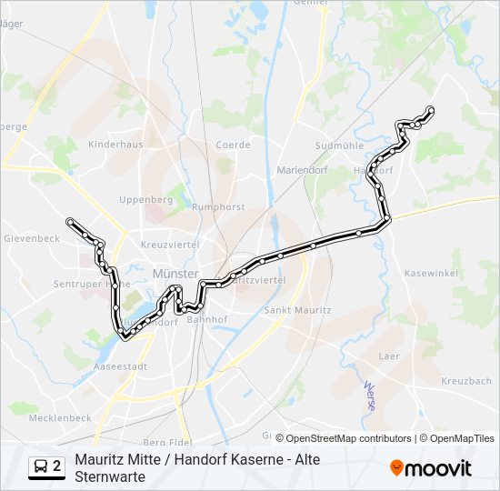 Автобус 2: карта маршрута