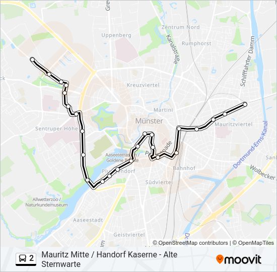 Автобус 2: карта маршрута