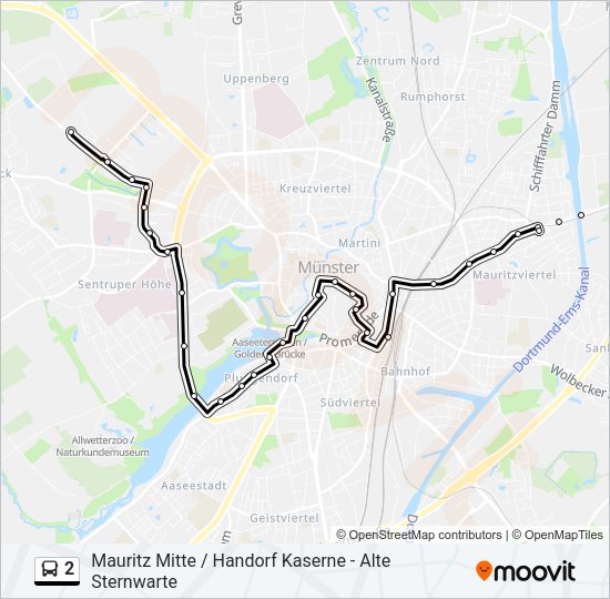 Автобус 2: карта маршрута