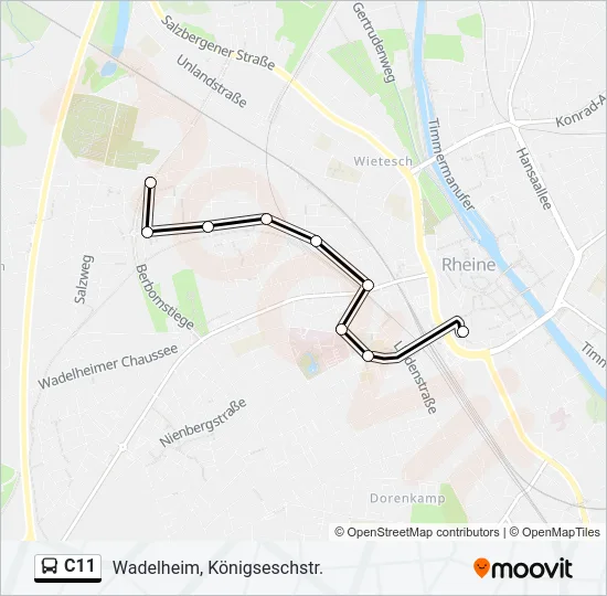 C11 Bus Line Map
