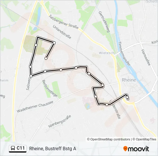C11 Bus Line Map