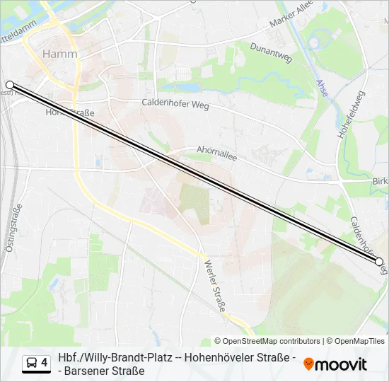 4 Bus Line Map
