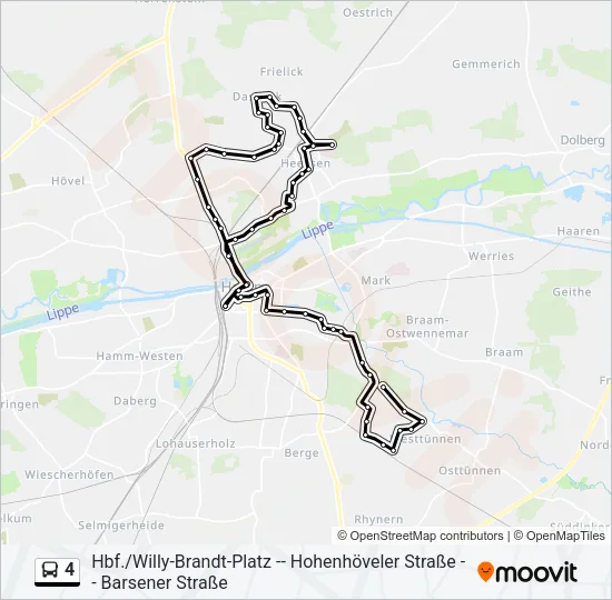 4 Bus Line Map