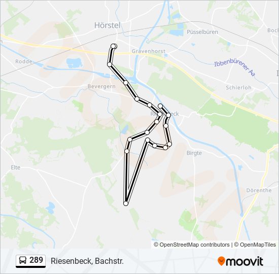 289 bus Line Map