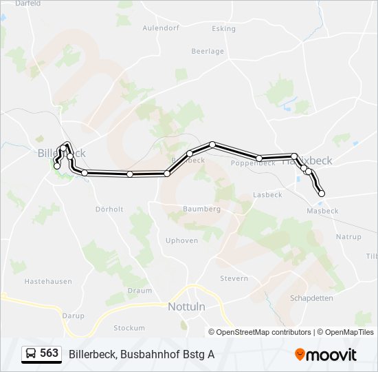 563 Route: Schedules, Stops & Maps - Billerbeck, Busbahnhof Bstg A ...