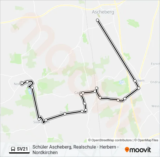 SV21 Bus Line Map
