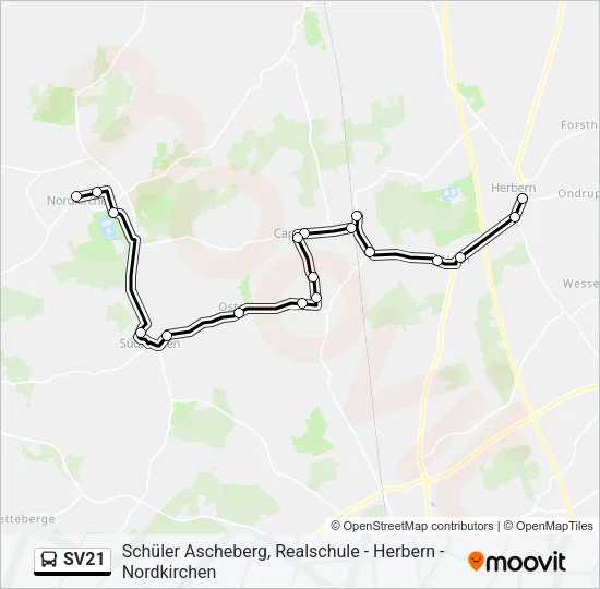 SV21 Bus Line Map