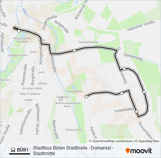 bür1 Route: Schedules, Stops & Maps - Büren, Alte Post (Updated)