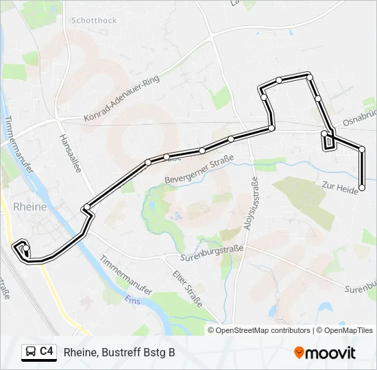 C4 Bus Line Map