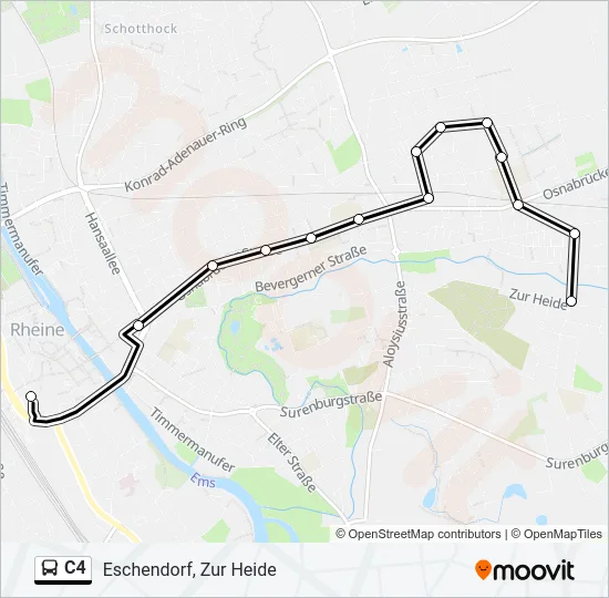 C4 Bus Line Map