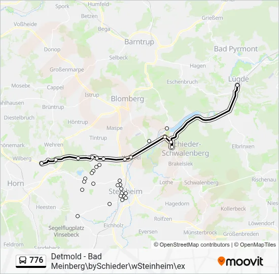 776 Bus Line Map
