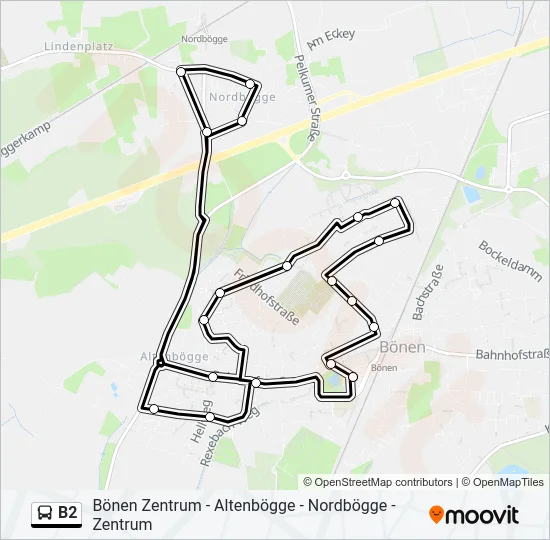 B2 Bus Line Map