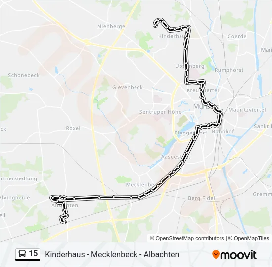 15 Bus Line Map