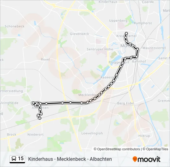 15 Bus Line Map