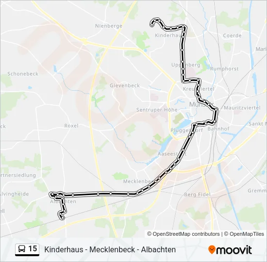 15 Bus Line Map