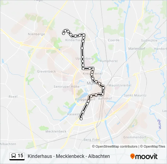 15 Bus Line Map