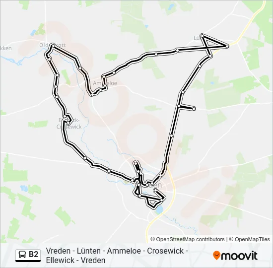 B2 Bus Line Map