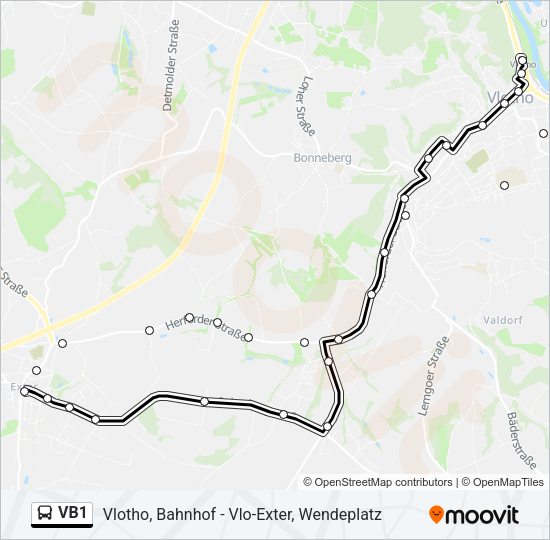 VB1 Bus Line Map