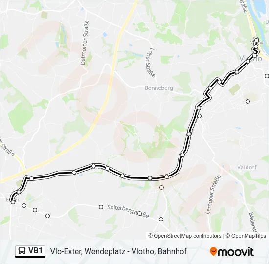VB1 Bus Line Map