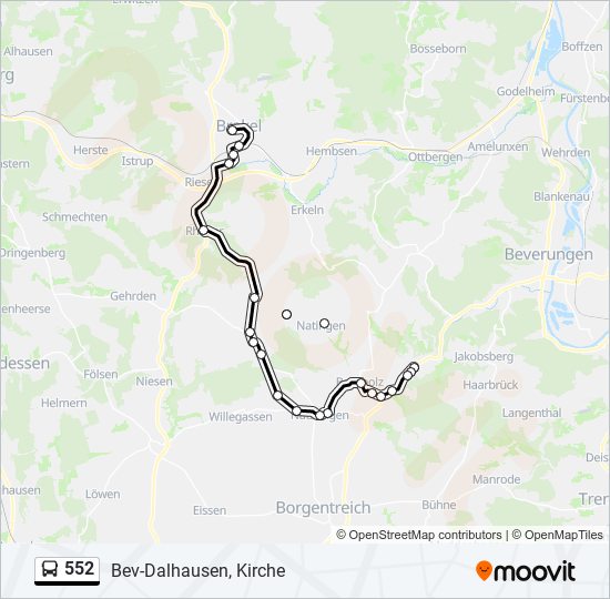 552 Route Schedules Stops Maps Bev Dalhausen Kirche Updated 552-route-schedules-stops-maps-bev-dalhausen-kirche-updated