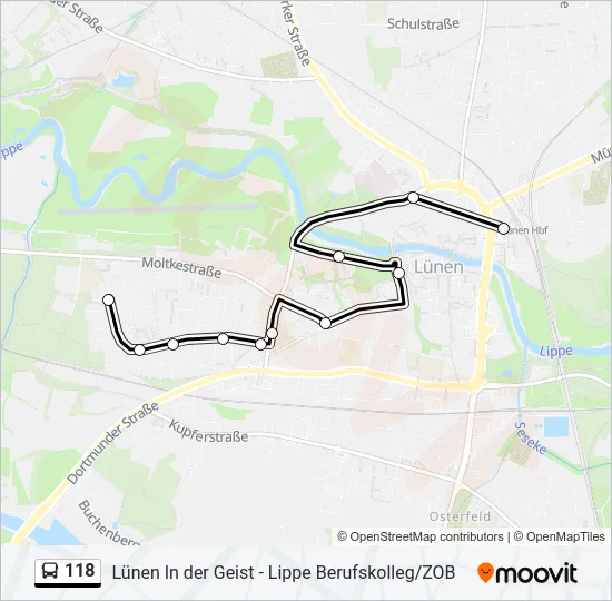 118 Bus Line Map