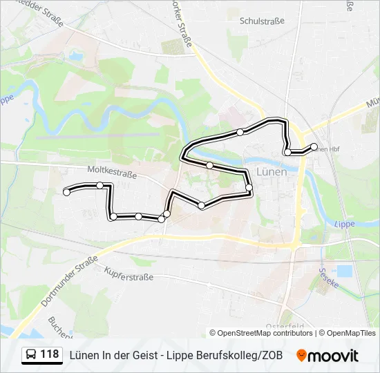 118 Bus Line Map