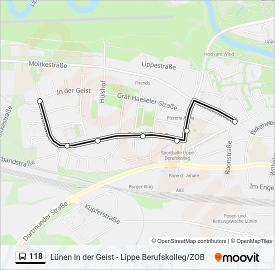 118 Bus Line Map