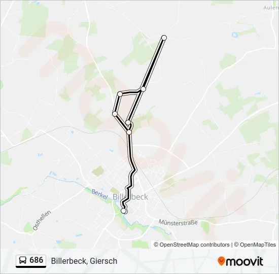 686 Bus Line Map