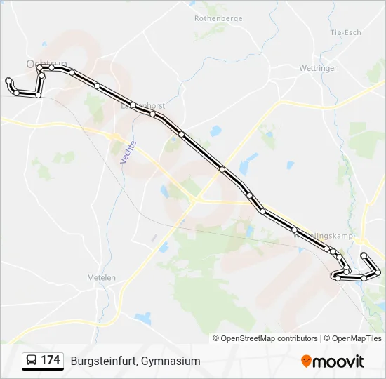 Автобус 174: карта маршрута