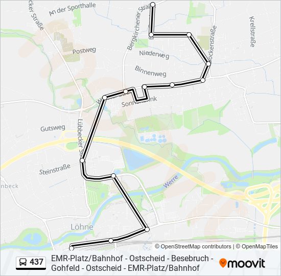 437 Route Schedules, Stops & Maps LöBesebruch, Krugweg (Updated)