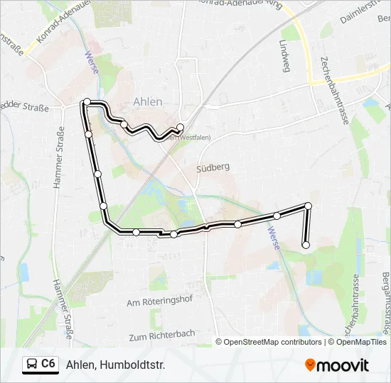 C6 Bus Line Map