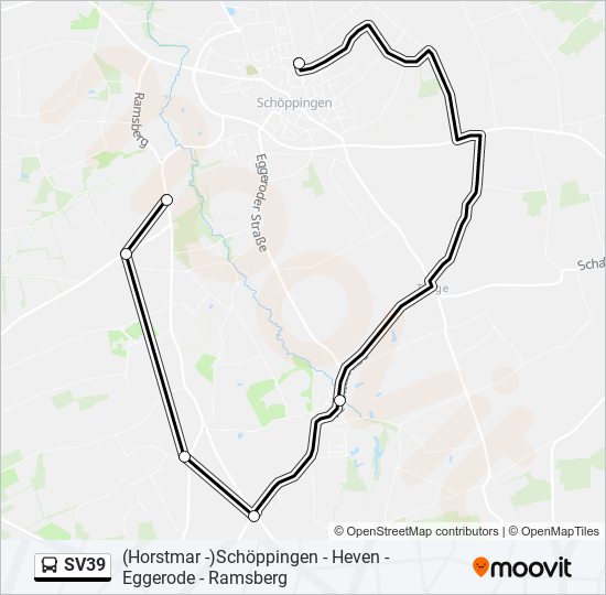 SV39 bus Line Map