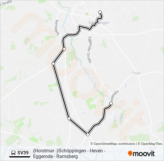 SV39 bus Line Map