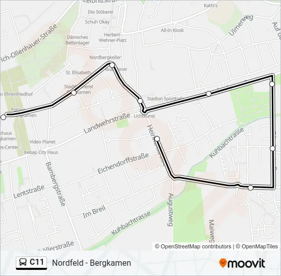 C11 Bus Line Map