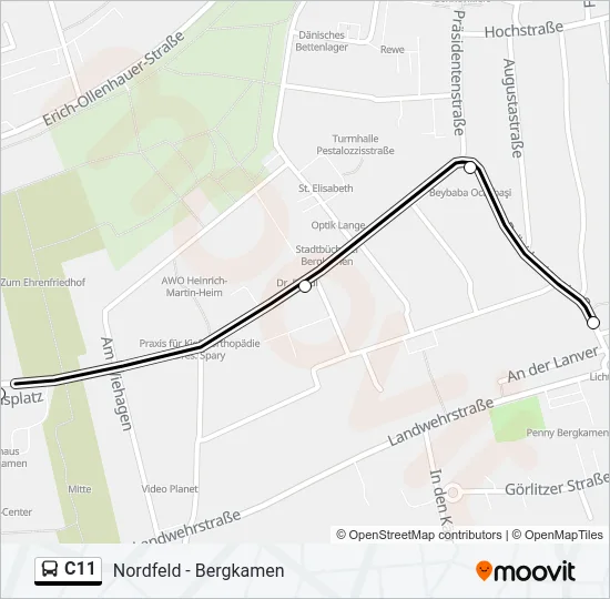 C11 Bus Line Map