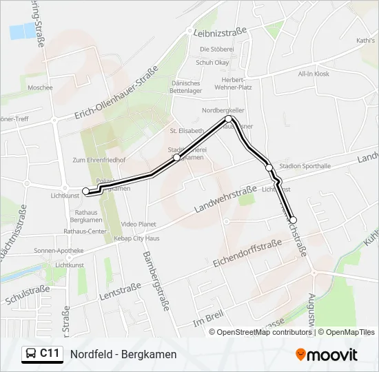 C11 Bus Line Map