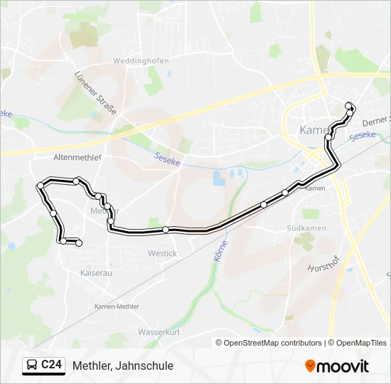 Автобус C24: карта маршрута