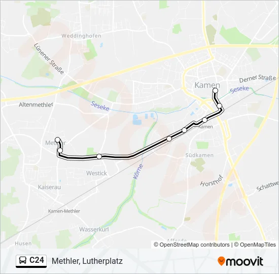 C24 Bus Line Map