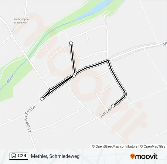 C24 Bus Line Map