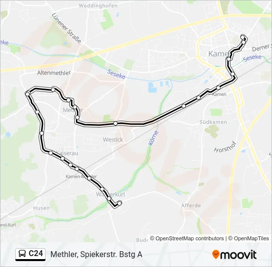C24 Bus Line Map