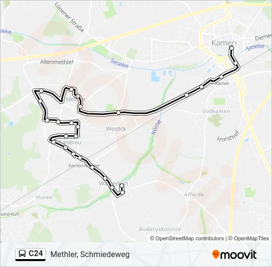 C24 Bus Line Map