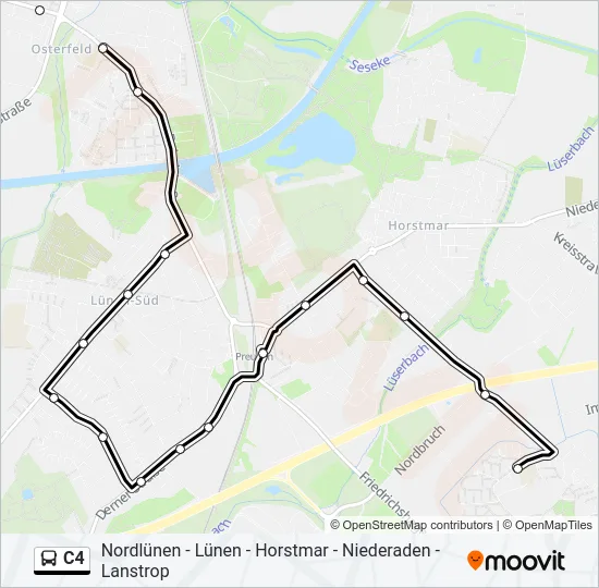 C4 Bus Line Map