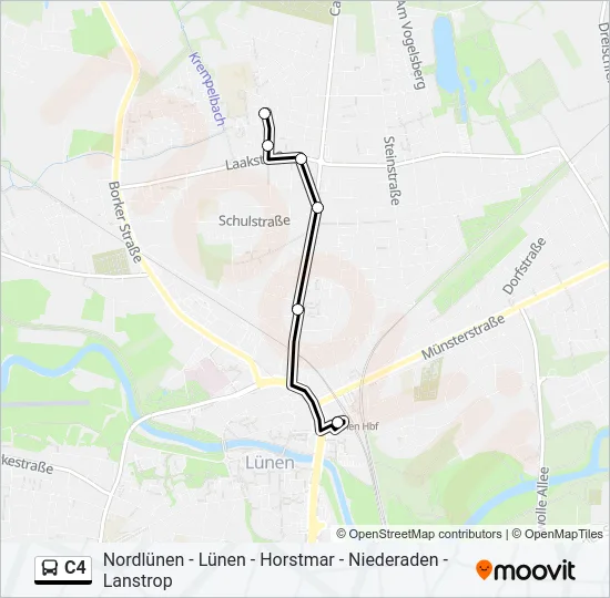 C4 Bus Line Map