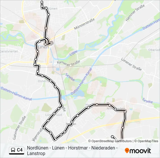 C4 Bus Line Map